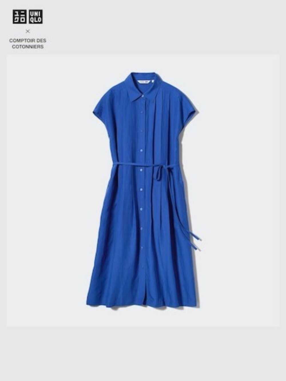 UNIQLO and COMPTOIR DES COTONNIERS Dress SZ L 33% Linen 67% Lyocell